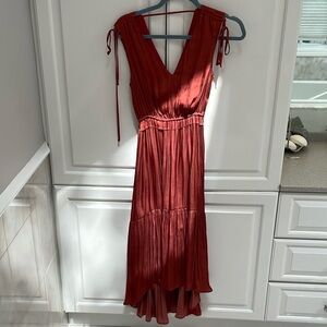 Elegant Copper Sleeveless Dress by Banana Republic